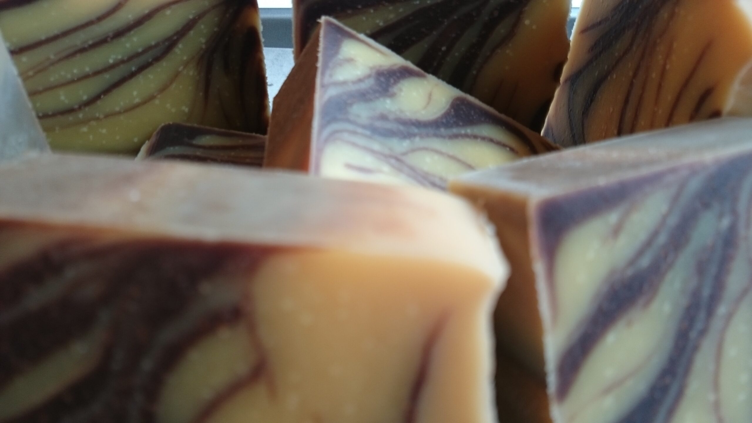 Cocoa Swirled Cold Process Soap